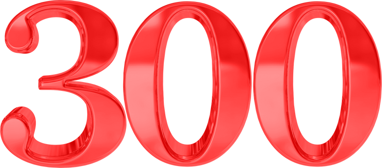 Red Number 300