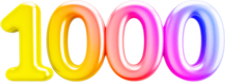 1000 Followers